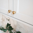 Bouton Uno - Laiton Brossé Non Traité