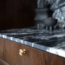 Bouton Uno - Laiton Brossé Non Traité