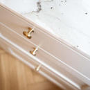 Bouton Uno - Laiton Brossé Non Traité