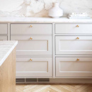 Bouton Uno - Laiton Brossé Non Traité