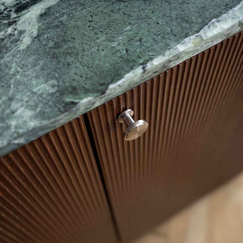 Bouton Uno - Inox Brossé