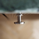 Bouton Uno - Inox Brossé