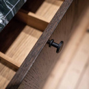 Bouton Uno - Noir Mat