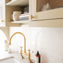 Bouton T Oliver - Laiton Brossé