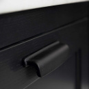 Poignée Art - 96mm - Fonte Noire