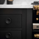 Bouton Fleur - Fonte Noire