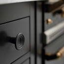 Bouton Fleur - Fonte Noire