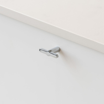 Bouton T Flow - Chrome Poli