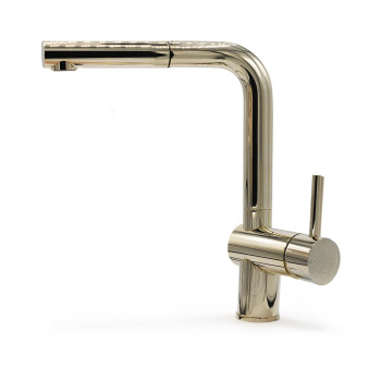 Mitigeur de Cuisine Venedig - Bec Extractible - Laiton Clair