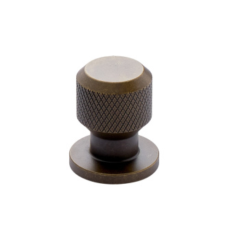 Bouton Manoir Round - Laiton Antique