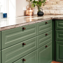 Bouton Manoir Round - Laiton Antique