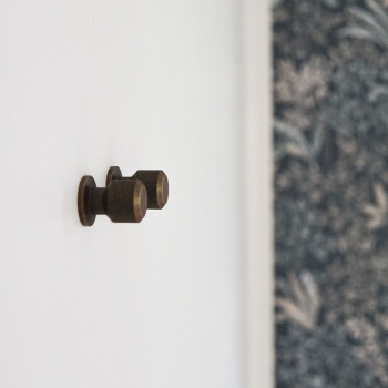 Bouton Manoir Round - Laiton Antique
