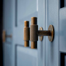 Bouton T Manor - Laiton Antique