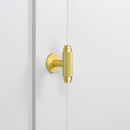 Bouton T Riff - Laiton Mat