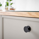 Bouton d\'armoire Orbite, 35 mm, noir mat