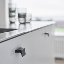 Bouton Envelope  - 32mm - Noir Brossé