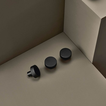 Bouton d\'armoire Simon - 35mm - Noir mat