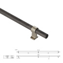 Poignée Bond - Chêne Teinté Foncé/Laiton Brossé