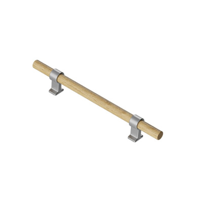 Poignée Bond - Chêne/Aspect Inox dans le groupe Poignées / Afficher toutes les poignées / Poignée Cuisine chez Beslag Online (352079-11-V)