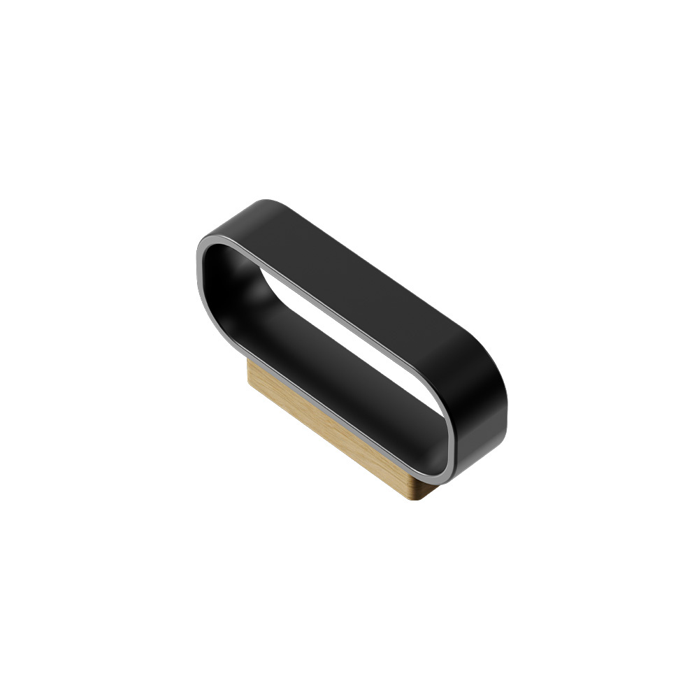 Poignée Race - Chêne/Noir Mat