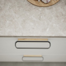 Poignée Race - Chêne/Noir Mat