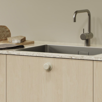 Bouton Colette - 50mm - Glossy Dusty Creme