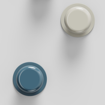 Bouton Colette - 50mm - Glossy Dusty Creme