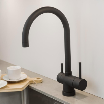 Mitigeur de Cuisine Paris - Silgranit Noir