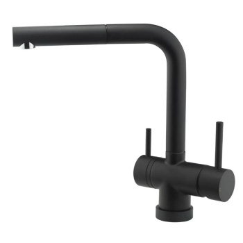 Mitigeur de Cuisine London - Bec Extractible - Noir Mat
