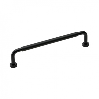 Poignée Lounge - 160mm - Noir/Cuir Noir