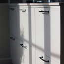 Poignée Lounge - 160mm - Noir/Cuir Noir