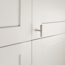 Bouton T Rille Mini - Aspect Inox