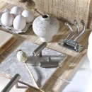 Bouton T Rille - Aspect Inox