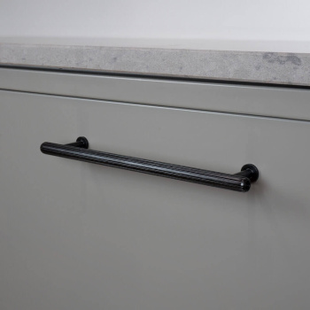 Poignée Rille Mini - 160mm - Noir Brossé