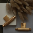 Bouton T Arpa - Laiton Brossé