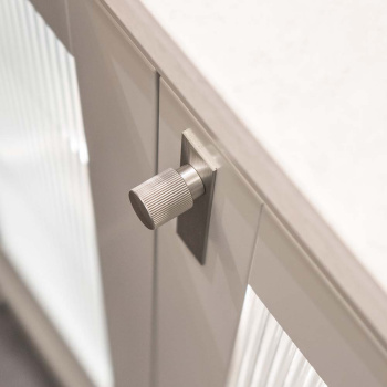 Bouton Arpa/Plaque Arrière - Aspect Acier Inoxydable