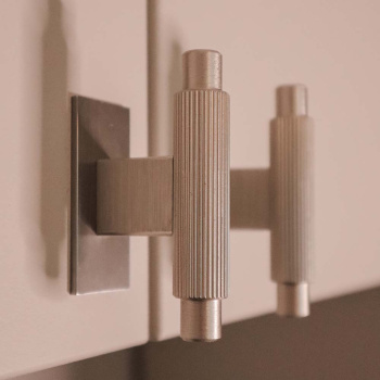Bouton T Arpa/Plaque Arrière - Aspect Acier Inoxydable