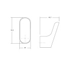 Patère Luv - Noir Mat