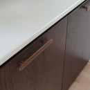 Poignée Brutus - 160mm - Noyer