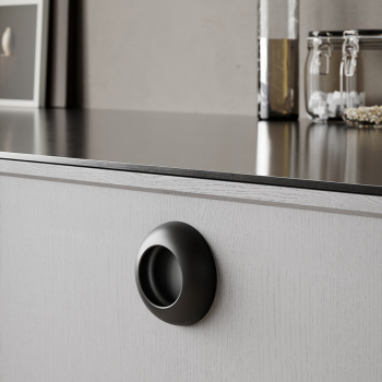 Poignée Cup - 73mm - Noir Mat