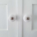 Bouton 409 - 32mm - Nickelé/Porcelaine