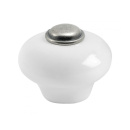 Bouton 409 - 32mm - Étain/Porcelaine