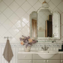 Bouton 409 - 32mm - Étain/Porcelaine