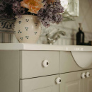 Bouton 409 - 32mm - Étain/Porcelaine