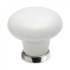 Bouton 24136 - Blanc/Chrome Bouton 24136 - Blanc/Chrome