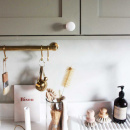 Bouton 24136 - Blanc/Chrome