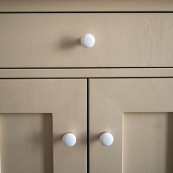 Bouton 24136 - Blanc/Laiton