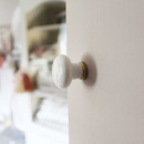 Bouton 24136 - Blanc/Laiton