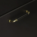 Poignée Brohult M - 128mm - Nickelé/Blanc