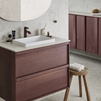 Toniton Circular Bouton - Reddish Brown
